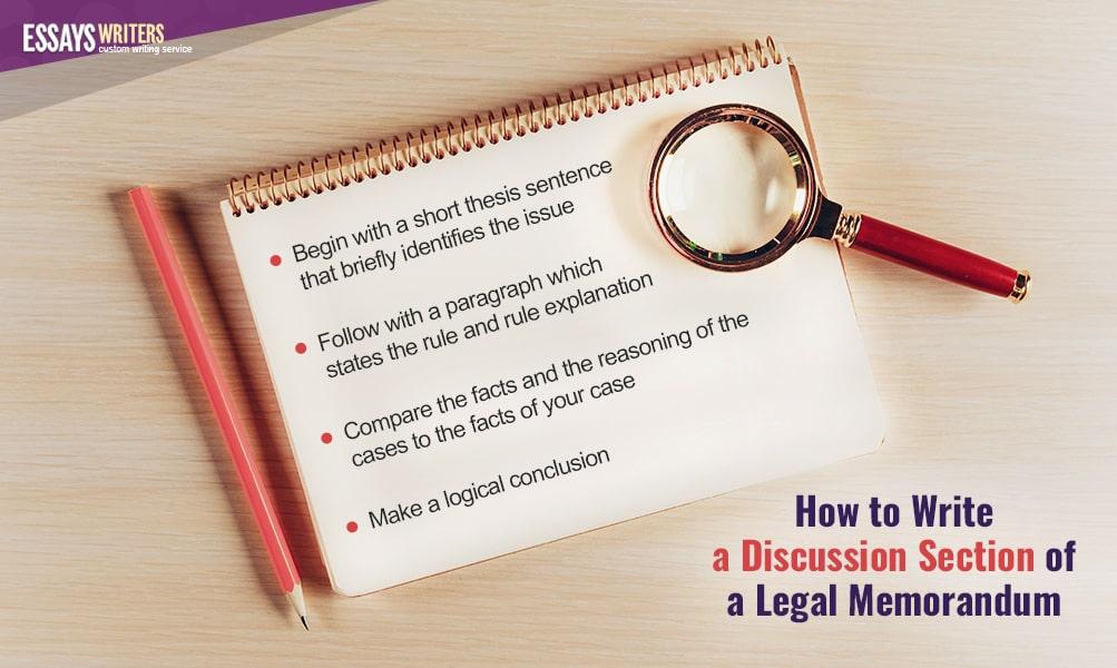 How to Write a Discussion Section of a Legal Memorandum