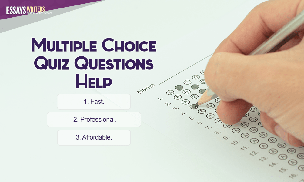 Multiple Choice Quiz Questions Help